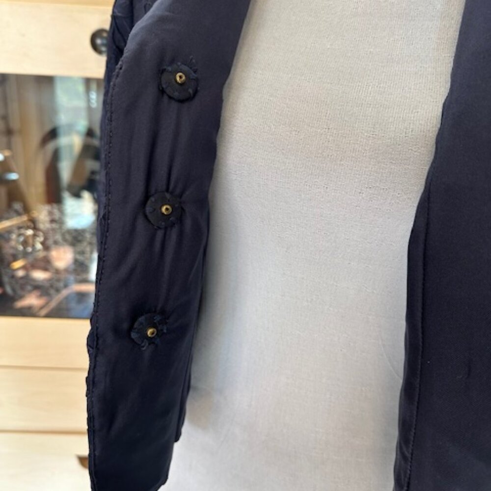 LOUIS VUITTON SIZE 38 BLUE EVENING JACKET - Picture 6 of 8